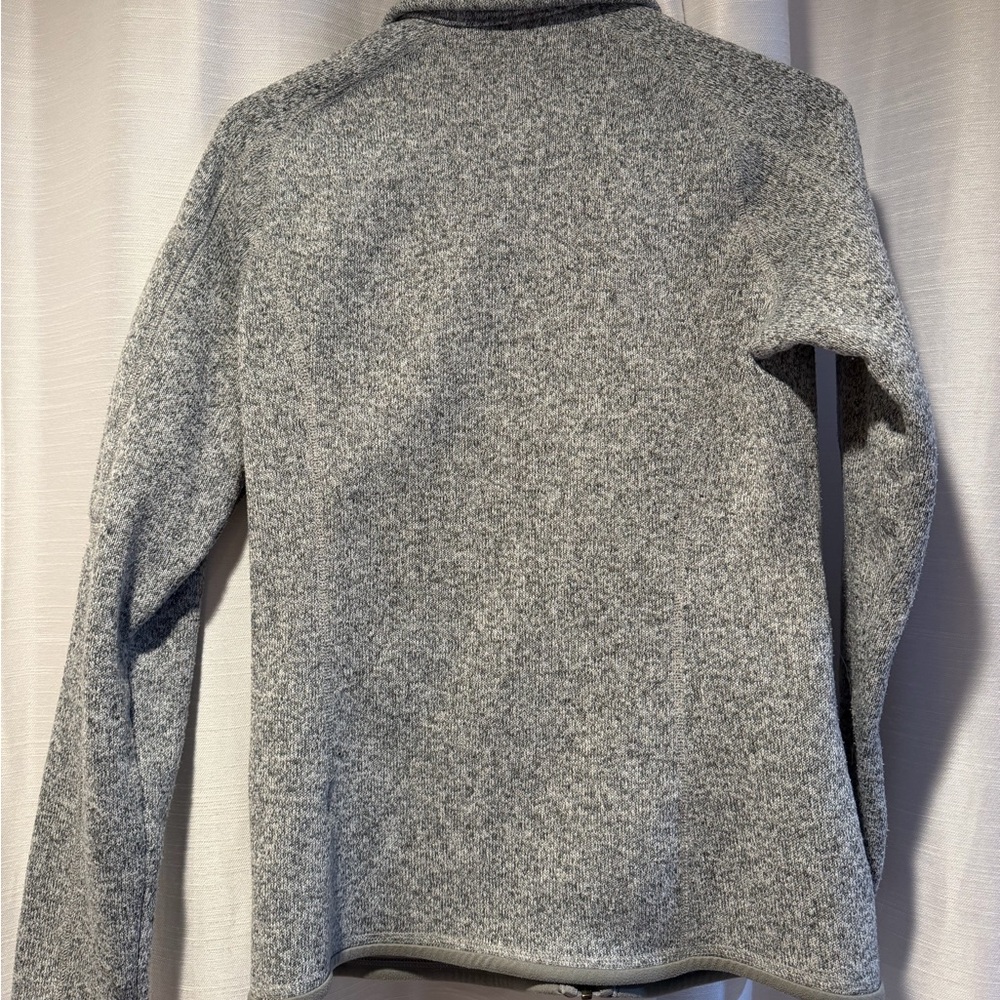 Patagonia Gray Heather Better Sweater Full Zip Fleece Fitted Jacket. Size M
